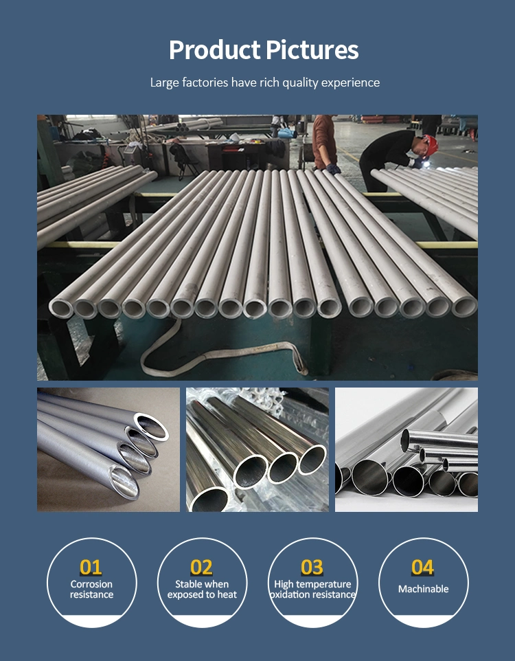 Factory Discount Price Sanitary Piping 201 304 316L 310S 321 304L Seamless Stainless Steel Pipe and Tube for Petroleum, Chemical Industry, Mechanical Equipment