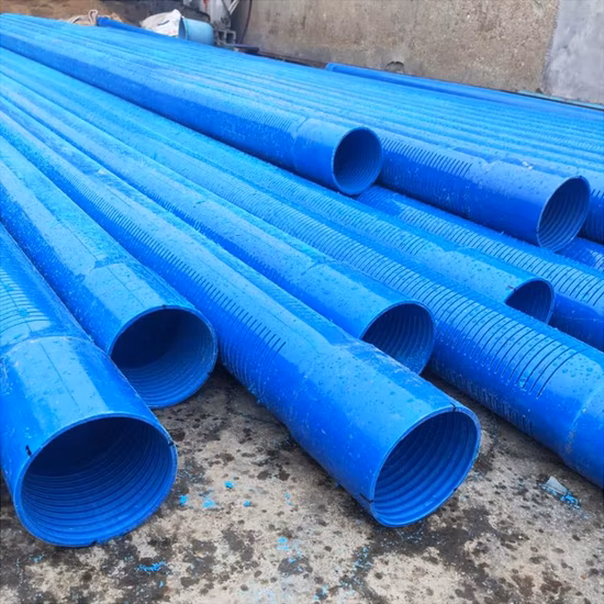 PVC-Bohrloch-Wasserbrunnen-Gehäuserohr Erikeke-Markengewinde-Split-Gehäuserohr für Trinkwasser-Bohrrohrlieferant