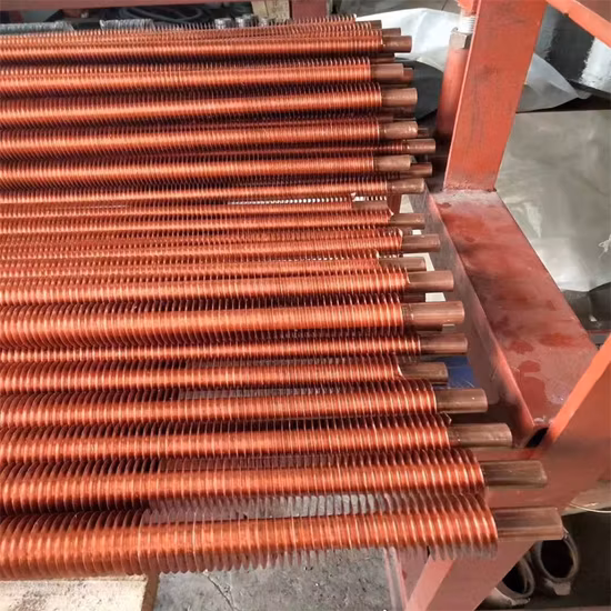 Kundenspezifisches extrudiertes/eingebettetes/Hochfrequenzschweißrippenrohr/Kesselrohr/Wärmetauscherrohr aus Stahl/Kupfer-Aluminium-Verbundwerkstoff